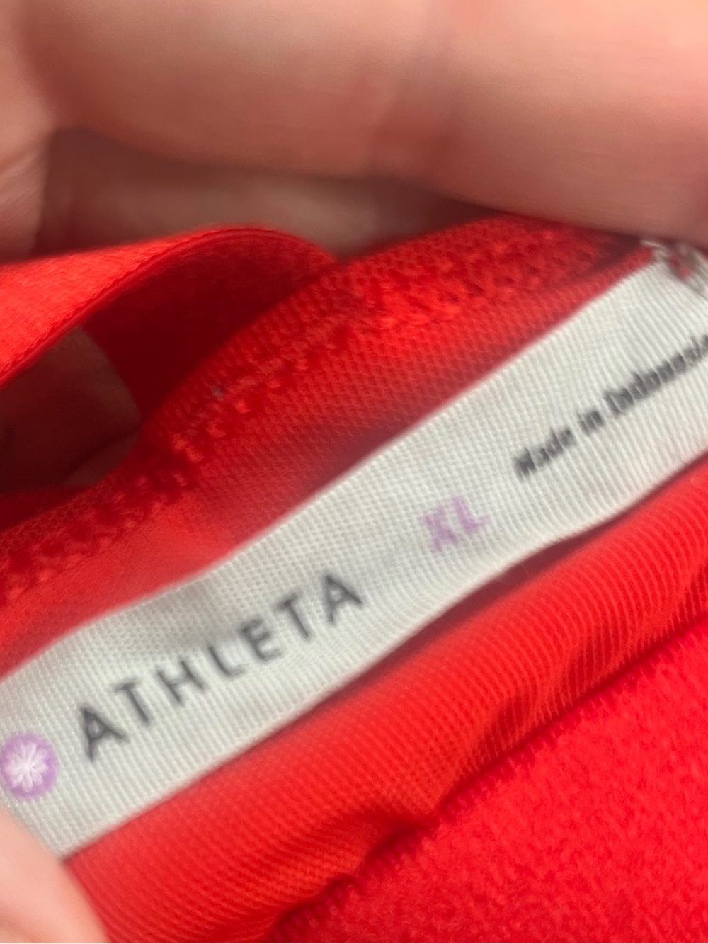 Athleta Serenity Red Maxi Dress size XL women’s silk lycoell blend - Picture 5 of 6